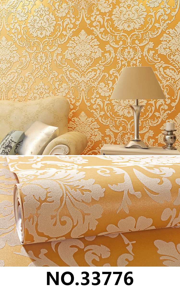 non woven 1_页面_01 European Floral Non-Woven Wallpaper Damask 33776