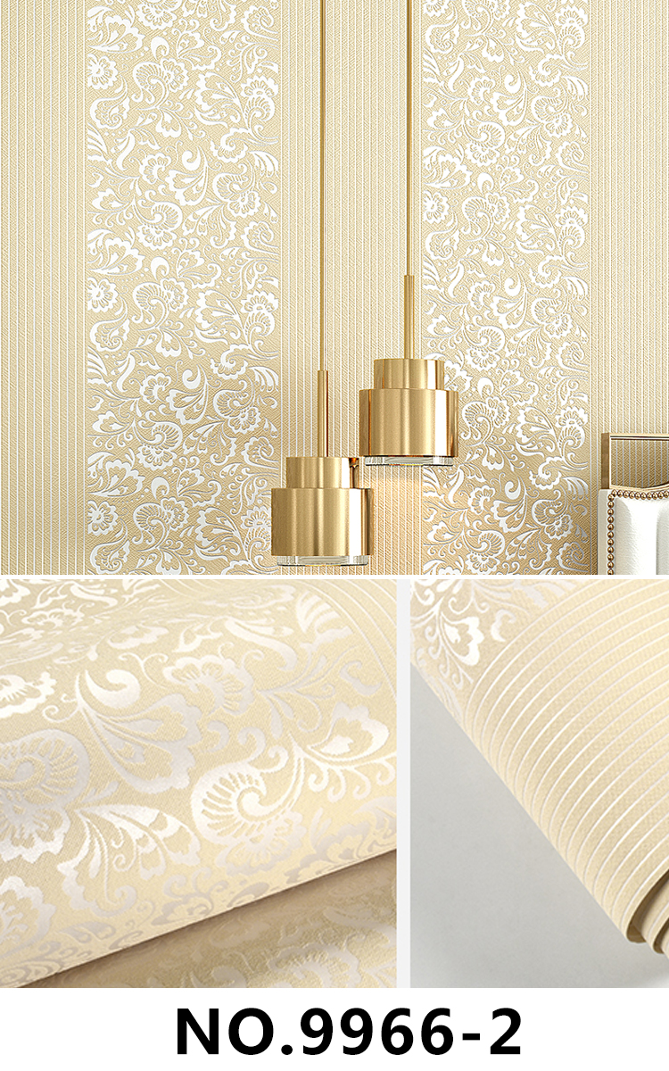 non woven 1_页面_27 Non-Woven Modern Durable Wallpaper With Strip And Flower 9966-2