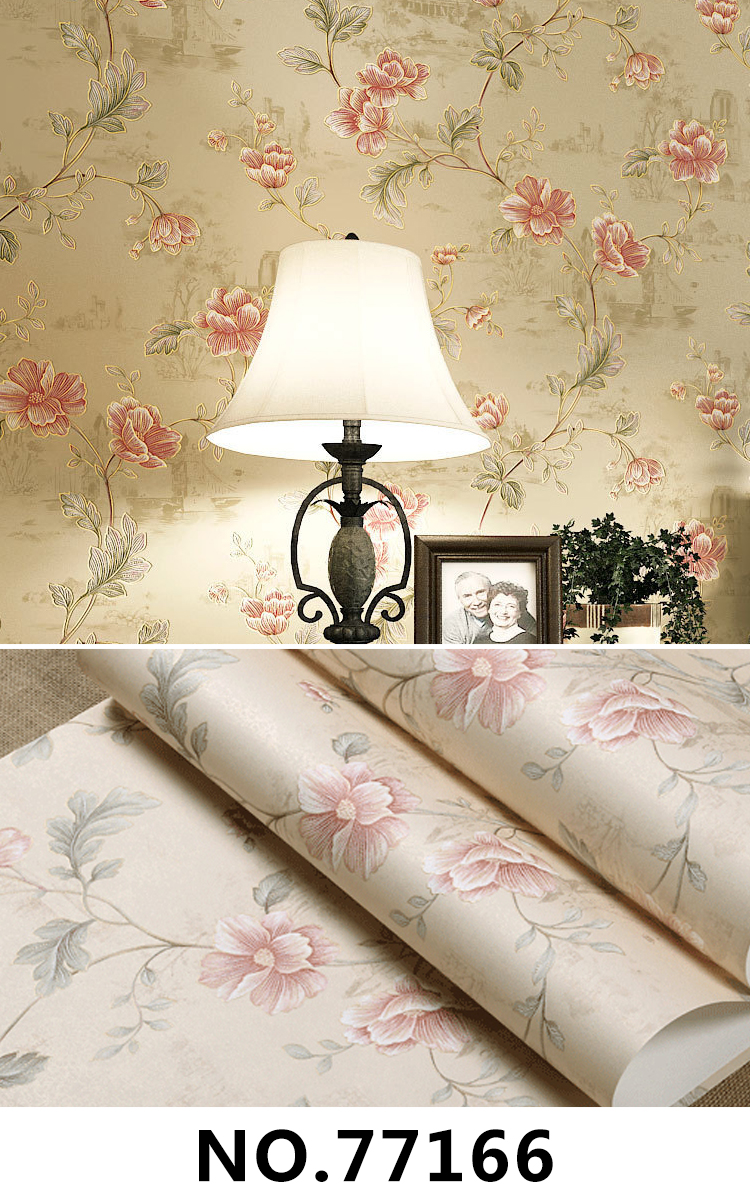 non woven 1_页面_55 Floral Patterns Non-Woven Wallpaper 77166