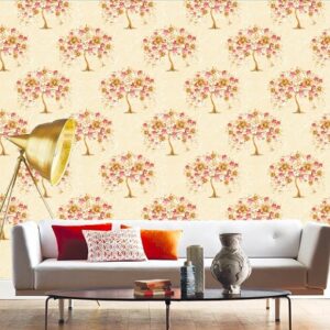 Pastoral With Flower Wallpaper Interior Design 970902