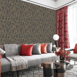 Premium Geometric Pattern Wallpaper For Living Room 970805