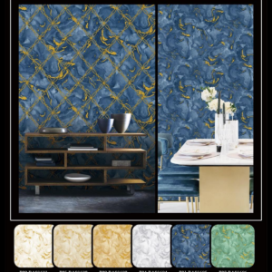 Texture Wallpaper Blue Abstract Home Decoration BA91605