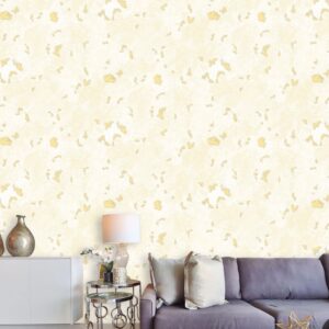 Elegant Speckled Wallpaper With Gold-Accented Pattern 89141
