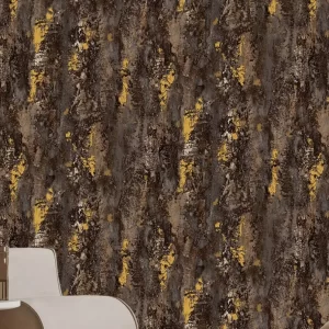 Abstract Art Wallpaper Gray And Gold Texture Patterns 62035