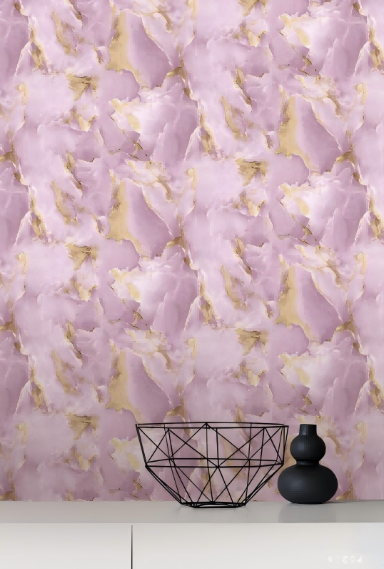 MOJITO3_11(1) Purple Marble Effect Wallpaper Ultra Realistic 97094