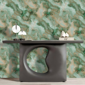 Marble Green And Blue Wallpaper Swirl Luxe Abstract Backdrop TB1105