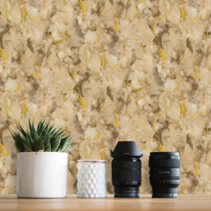 Earthy Textured Wallpaper With Yellow Accents TB1166
