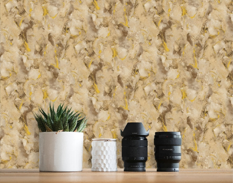 Nature1_16(1) Earthy Textured Wallpaper With Yellow Accents TB1166