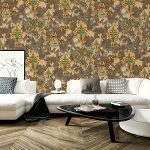 European Damascus Wallpaper Bedroom Wholesale Floral Wallpaper 570305