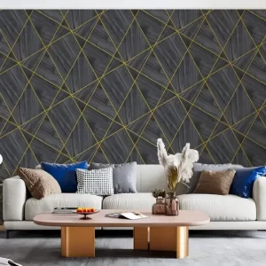 Shadow Black Damask Wallpaper Wall Decorations for Home 571602