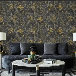 Fadelin Damask Wallpaper Scrubbable 53cm Stain Proof 591207