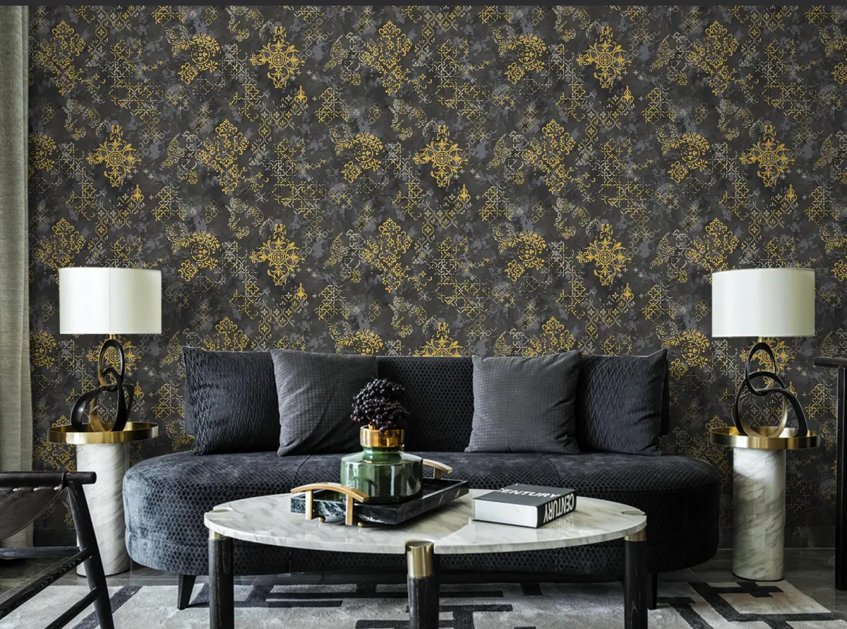 Phoenix Ⅲ_11_副本 Fadelin Damask Wallpaper Scrubbable 53cm Stain Proof 591207
