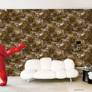 Faux Nature Wallpaper Brick And Grass 591805