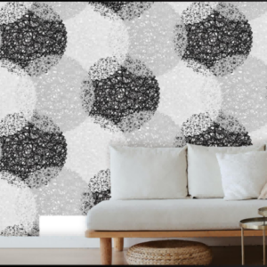 Modern Stylish Wallpaper With Intricate Black And White Circular 11042