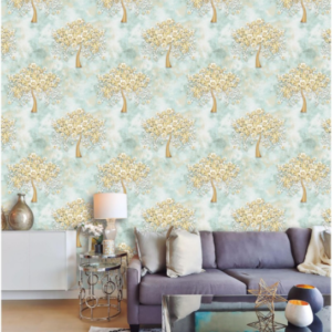 Splendid Wallpaper With Artfully Designed Floral Tree Patterns 98073