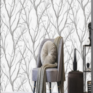 Exquisitely Artistic Wallpaper With Bare Tree Branch Patterns 11122