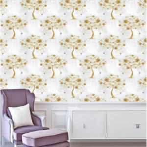 Exquisite Floral Tree Wallpaper With Elegant Light Background 61111