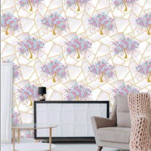 Gorgeous Wallpaper With Exquisite Floral And Geometric Patterns 98043