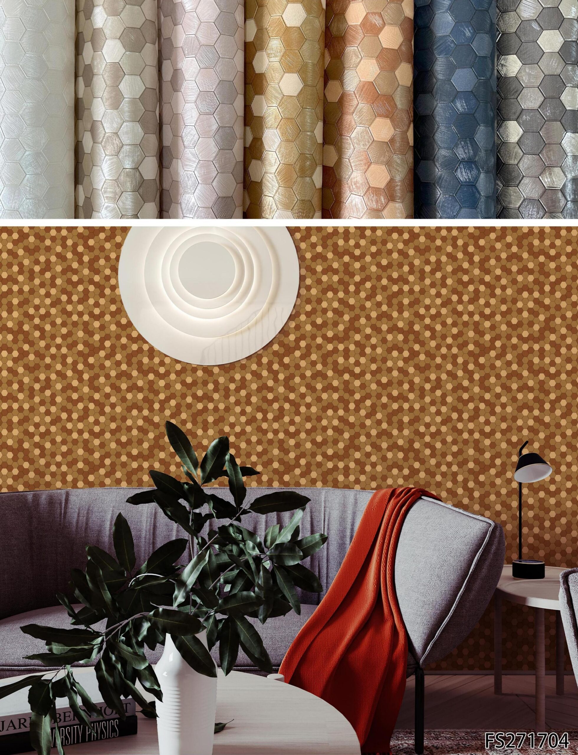 Tile Effect Wallpaper