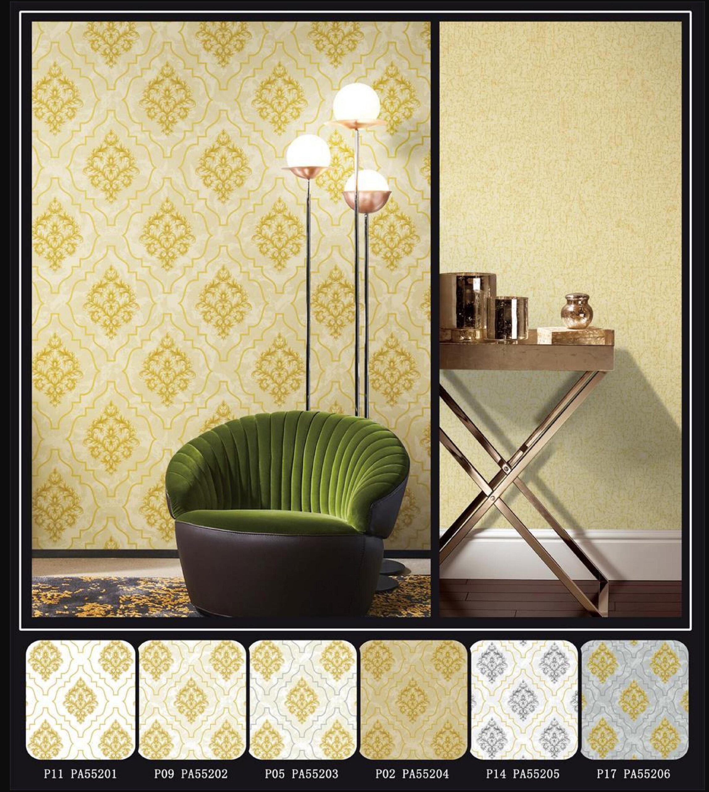 Elegant Damask Wallpaper