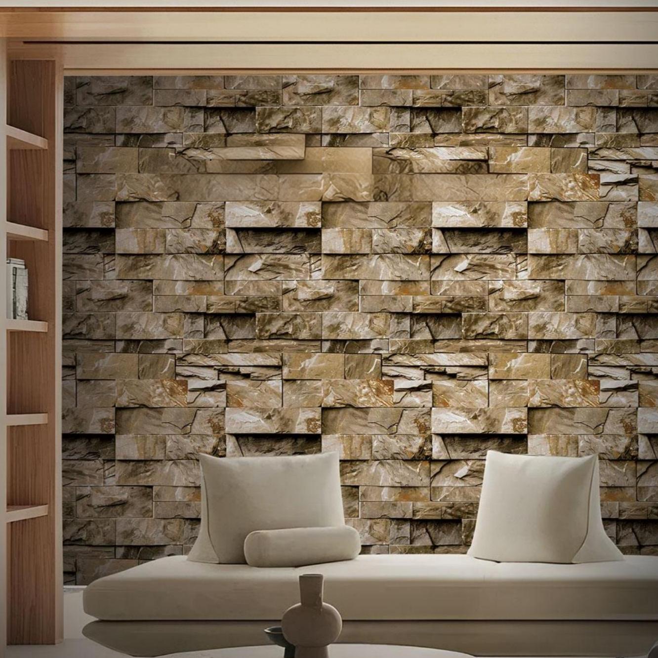 TT1033 Faux Stone Wallpaper