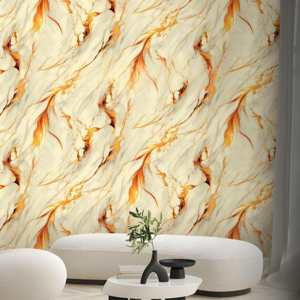 Faux Marble Wallpaper