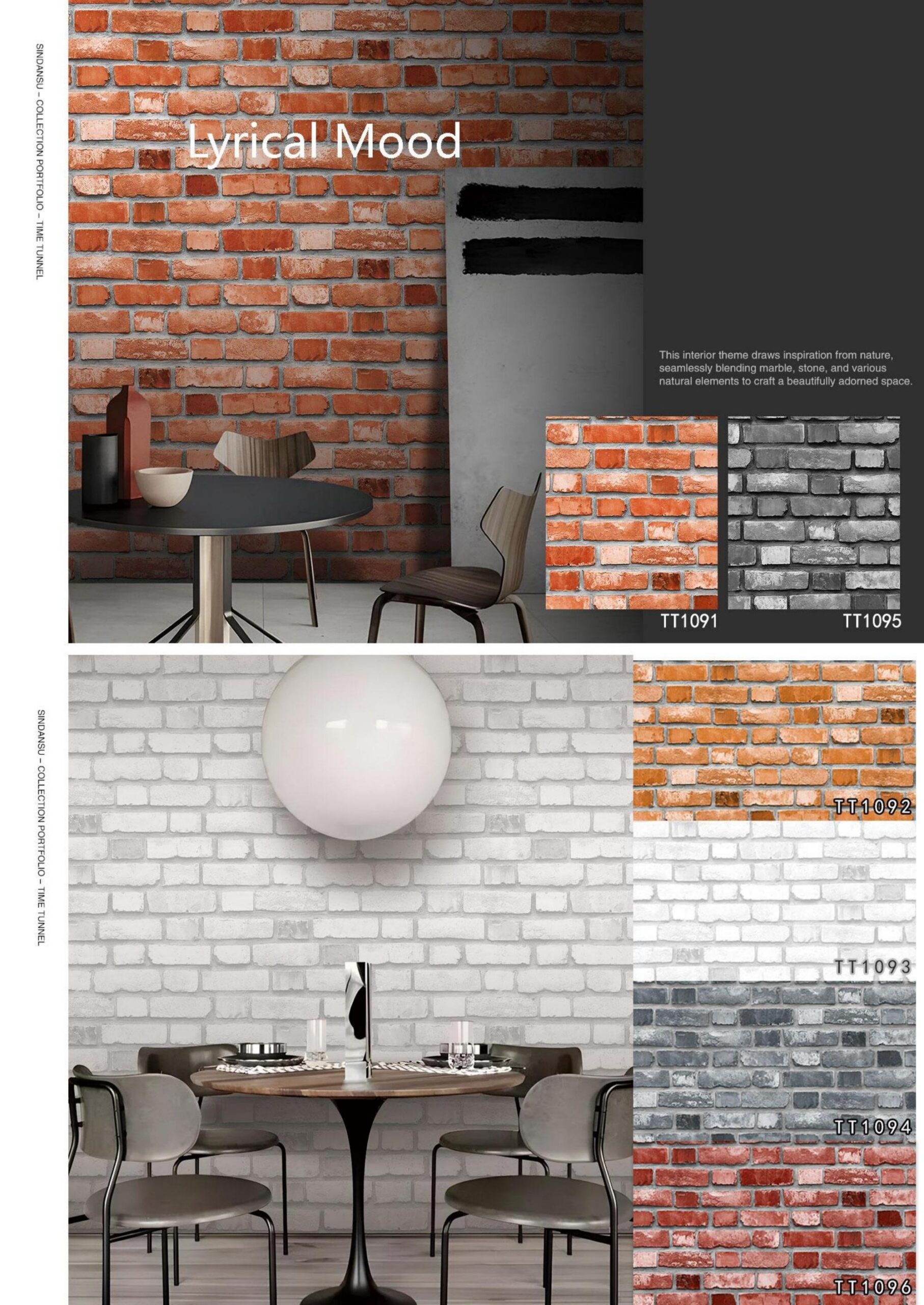Faux Brick Wallpaper