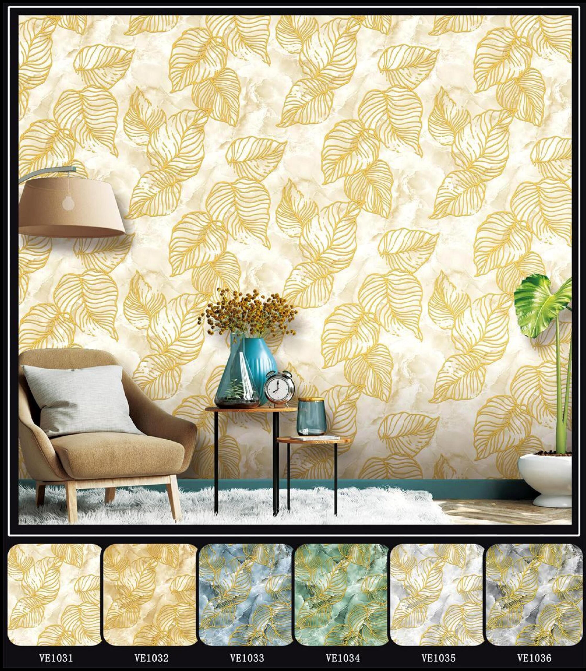 Leaf Print Wallpaper