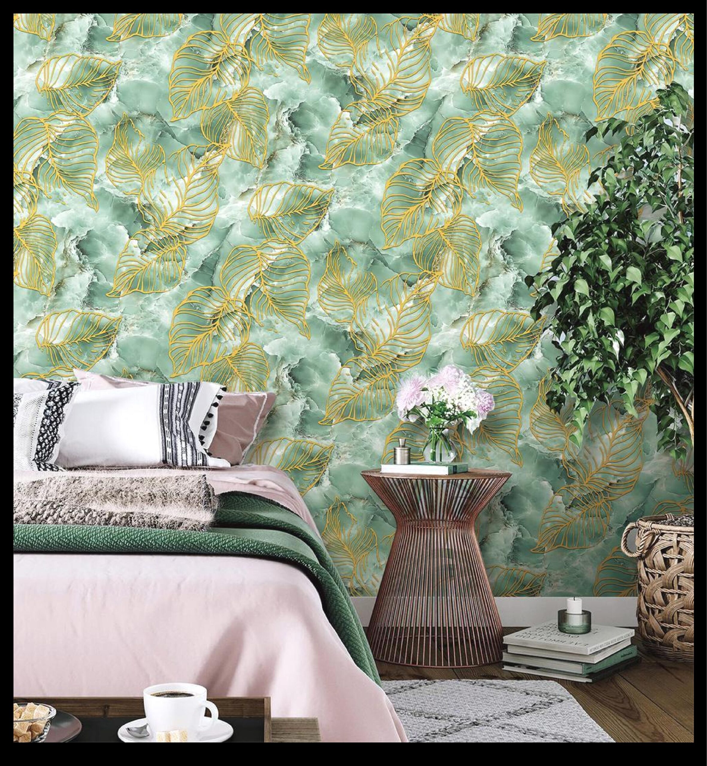 Leaf Print Wallpaper