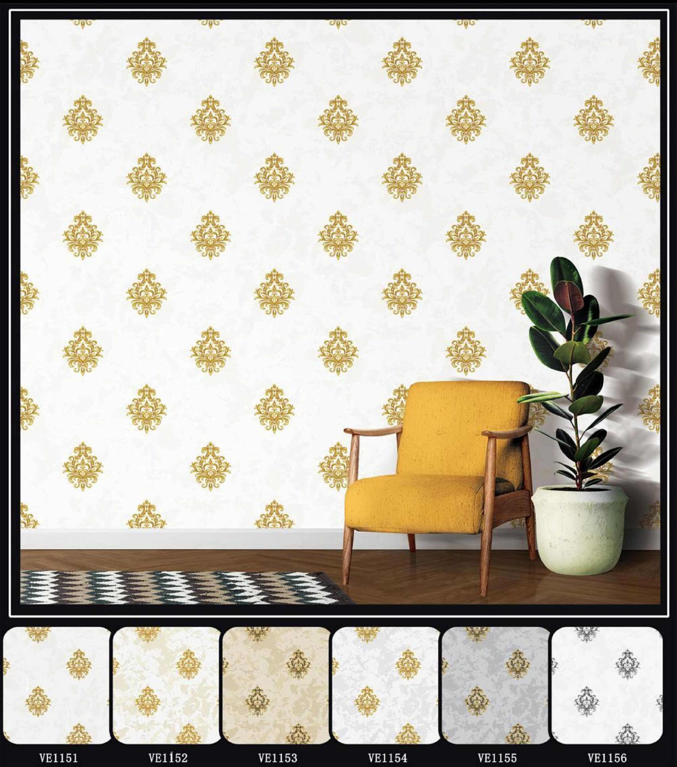 Classic Damask Wallpaper