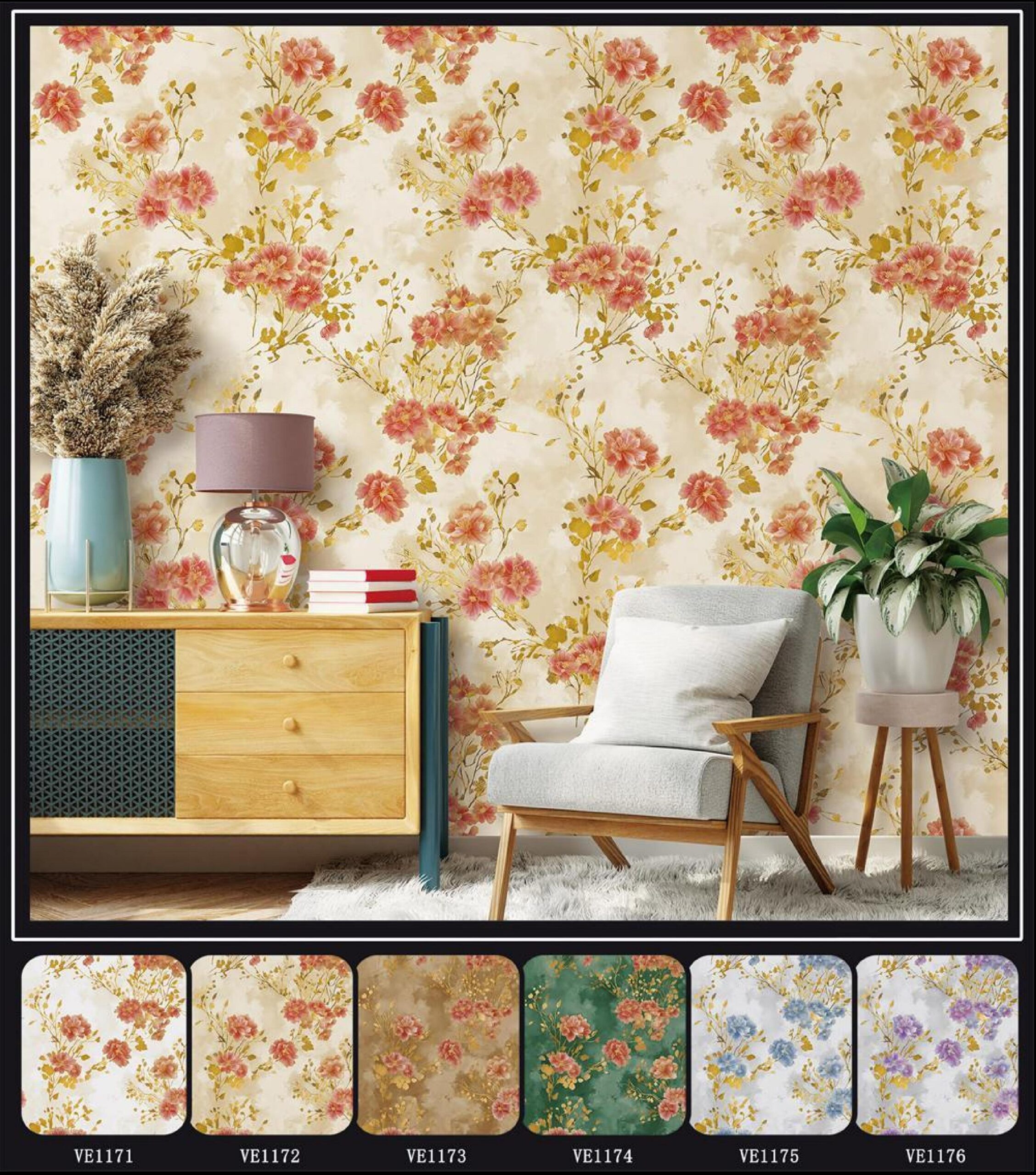 Vintage Floral Wallpaper